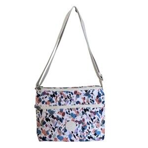KIPLING Annabelle Blue Dab Dab Crossbody Bag‎ Handbag Purse Looks New